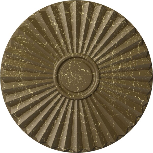 Ekena Millwork Shakuras Ceiling Medallion (For Canopies up to 5"), 19 3/4"OD x 1 3/8"P, Mississippi Mud Crackle CM20SHMMC - main
